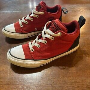 Converse Chuck Taylor All Star Ollie Mid Boys Sneakers Red Size 3